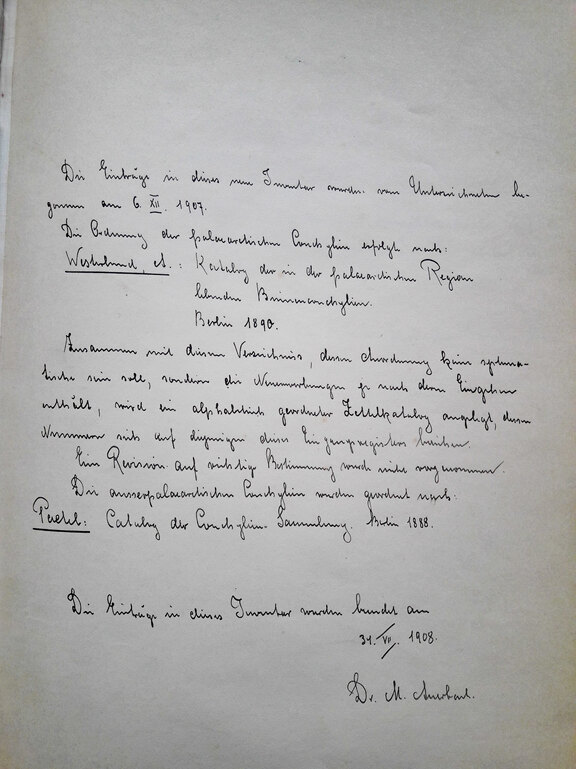 Bemerkung von Max Auerbach von 1908